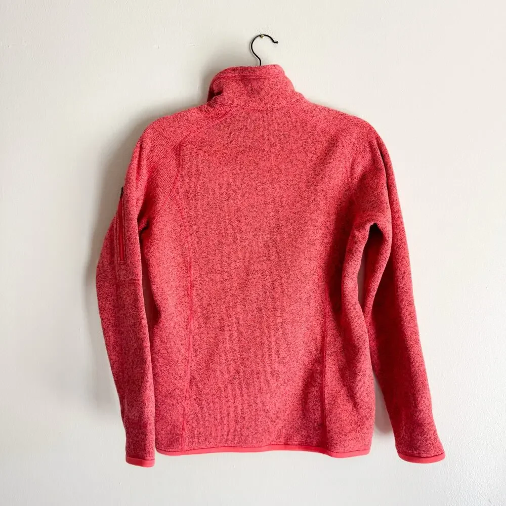 Patagonia Tomato Red Better Sweater Half Zip Fleece Jacket Medium Gorp Gorp Core